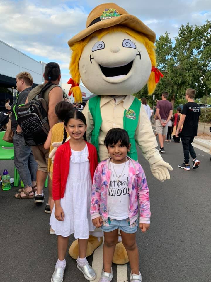 Tabitha from Tabatinga with 2 children at Ingleburn Alive
